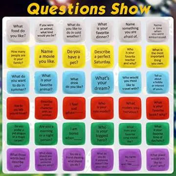 Engaging 12 Pcs Learning Conversation Cubes for All Ages