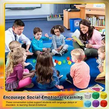 Engaging 12 Pcs Learning Conversation Cubes for All Ages
