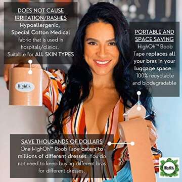 HighOh™ Boob Tape - Invisible Backless Sticky Lift