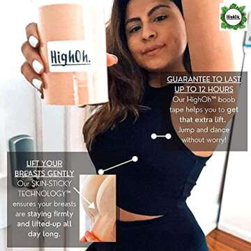 HighOh™ Boob Tape - Invisible Backless Sticky Lift