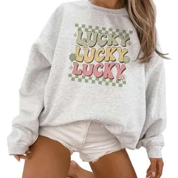 Groovy Lucky St Patrick's Day Sweatshirt for All