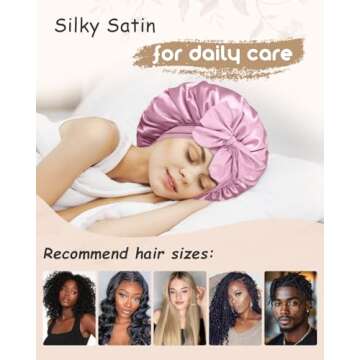 BONNET QUEEN Silk Bonnet - Stylish Hair Protection