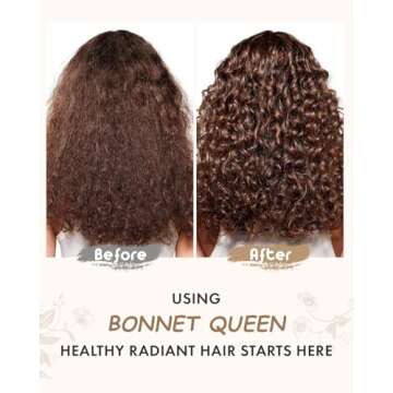 BONNET QUEEN Silk Bonnet - Stylish Hair Protection