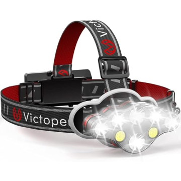 Victoper 18000 Lumen USB Rechargeable Headlamp 8 LED