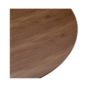 Stylish Walnut Round Dining Table for Family Gatherings
