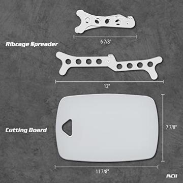 KNINE OUTDOORS 12 Piece Hunting Knife Set for Deer Processing