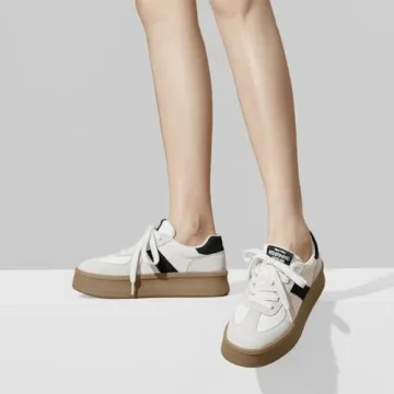 Stylish BEAU TODAY Women's Platform Sneakers for Everyday Wear