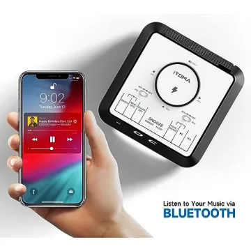 Wireless Charging Alarm Clock Radio with Dual Alarm and Bluetooth
