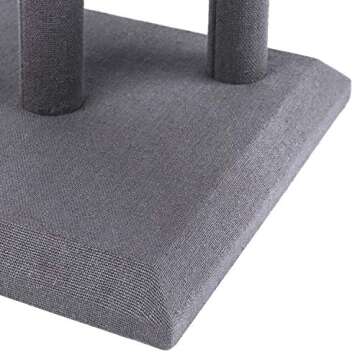 Mooca Linen Triple Jewelry Display Stand Holder Perfect for Bracelet Bangle Watch for Home Organization, Store, Tradeshow and Showcase, Dark Gray Linen