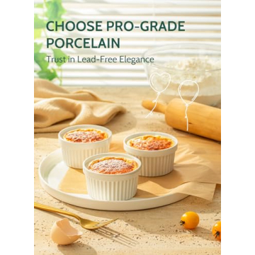 Sweese 8 oz Ramekin Set of 6 for Elegant Serving