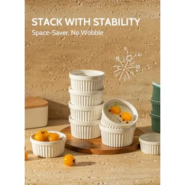 Sweese 8 oz Ramekin Set of 6 for Elegant Serving