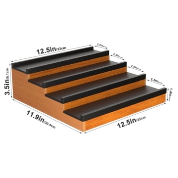 Stylish 4-Tier Cologne Organizer for Men and Valuables