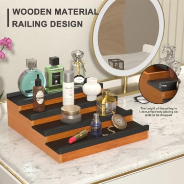 Stylish 4-Tier Cologne Organizer for Men and Valuables