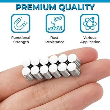 Grtard 60 Pack 63mm Round Small Neodymium Magnets - Versatile and Strong Option for DIY, Crafts, Off...