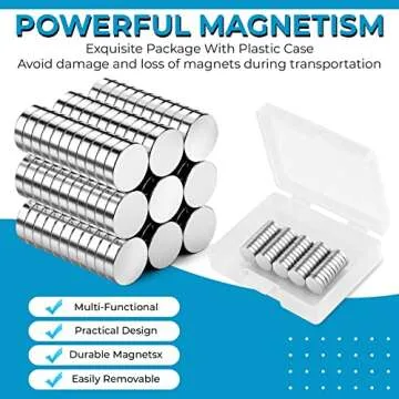 Grtard 63mm Neodymium Magnets 60 Pack for Crafts & Office