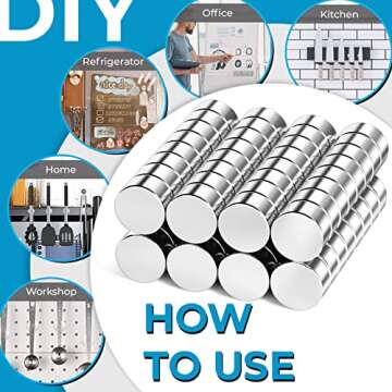 Grtard 63mm Neodymium Magnets 60 Pack for Crafts & Office