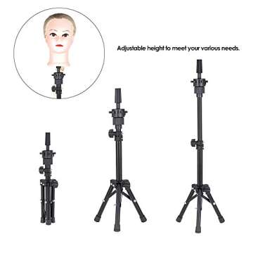 Anself + Tripod for Hairdressing Head to Stand On A Table