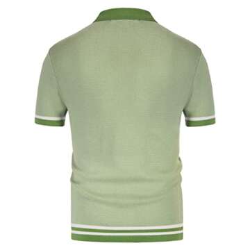 Stylish Mens Knitted Short Sleeve Polo for Every Occasion