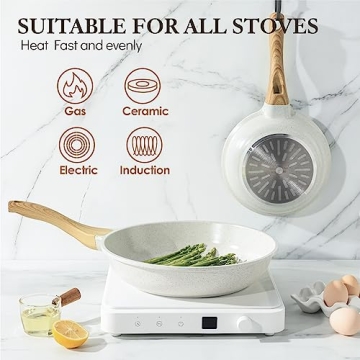 SENSARTE 12.5-Inch Nonstick Frying Pan for Healthy Cooking