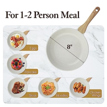 SENSARTE 12.5-Inch Nonstick Frying Pan for Healthy Cooking
