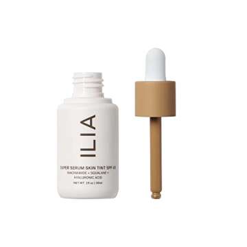 ILIA - Super Serum Skin Tint SPF 40 | Non-Comedogenic, Vegan, LIghtweight to Help Against Blue Light, + Pollution while Hydrating, Smoothing, + Refining (Matira ST11, 1 fl oz | 30 ml)