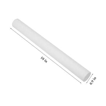 Crafjie Foam Cylinders for DIY Crafts and Arts Supplies (0.9 x 10in, 18 Pack), White Polystyrene Foa...