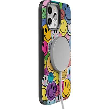 Casely iPhone 14 Pro Max Case | All Smiles | Smiley Face Sticker | Compatible with MagSafe