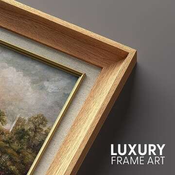 SIGNFORD Framed Autumn Forest Wall Art - 26x36 Inches