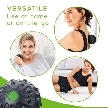 Beurer 2 Vibrating Settings Massage & Therapy Mobility Ball for Trigger Point Massage, Black,MG10