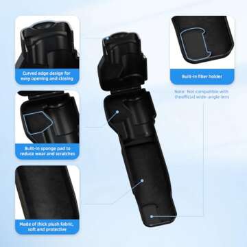 BRDRC Pocket 3 Protective Cover Case, Gimbal Lens Cap Screen Protector for DJI Osmo Pocket 3 Creator...