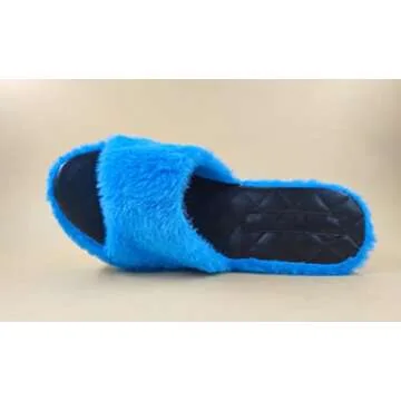 Manswill,women's Fashion high-heeled fur slippers-Ladies Comfortable Cozy House Slippers,Soft Home Party Shoes for Ladies