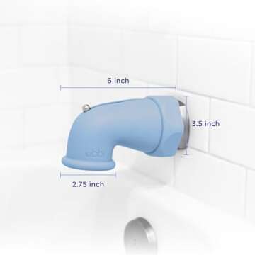 Ubbi Bath Spout Safety Guard, Soft Silicone Spout Cover for Baby Bath Time, Must Have Bath Time Acce...