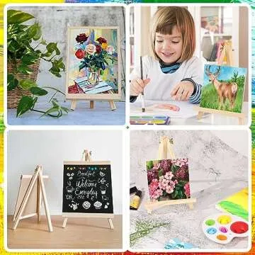 26 Pack 9 Inch Wood Easels for Creative Masterpieces