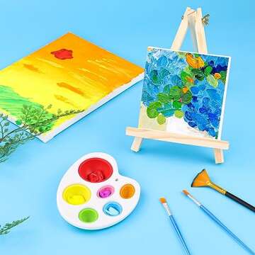 26 Pack 9 Inch Wood Easels for Creative Masterpieces