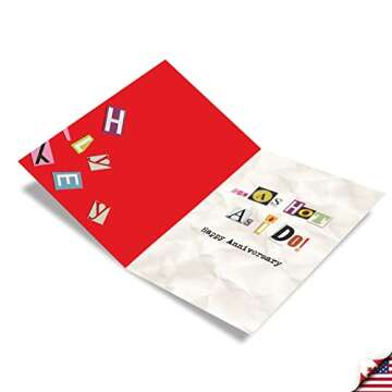 NobleWorks Funny Happy Anniversary Greeting Card - A Perfect Mix of Humor and Romance