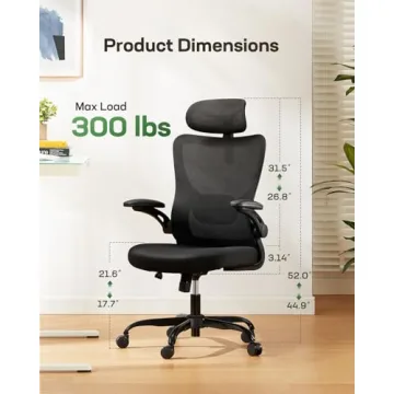 Marsail Ergonomic Office Chair with Adjustable Support