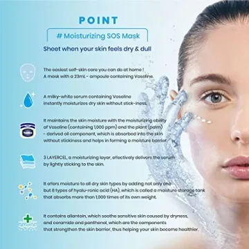 Vaseline Moisturizing Facial Mask Sheets for All Skin Types