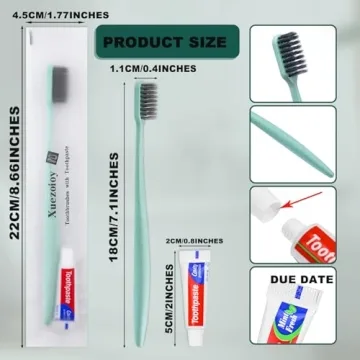 Xuezoioy Disposable Toothbrush Kit 30 Pack for Homeless Care