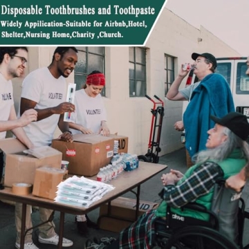 Xuezoioy Disposable Toothbrush Kit 30 Pack for Homeless Care