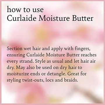 Camille Rose Curlaide Moisture Butter, Hair Styling Cream for Intense Moisture to Strengthen and Nourish Strands, 8 oz