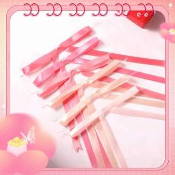 Canlierr Twist Tie Bows - 72 Pastel Satin Ribbons