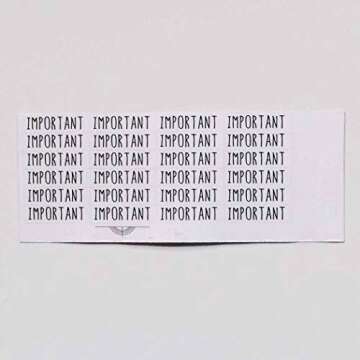 Important Monthly Planner Stickers, 120 Clear Header Labels Scrapbooking Crafting Stickers