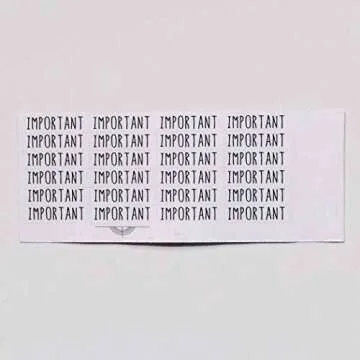 Important Monthly Planner Stickers, 120 Clear Header Labels Scrapbooking Crafting Stickers