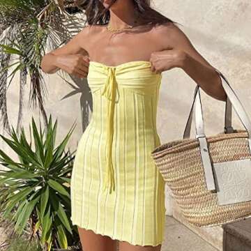 Women Summer Sexy Dress Halter Sleeveless Bodycon Casual Party Tank Top Dress Straps Midi Spaghetti ...