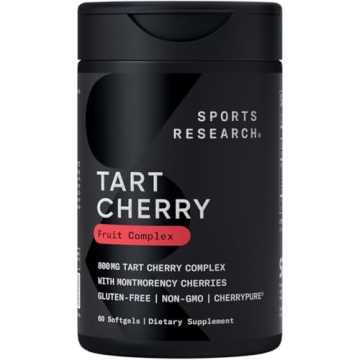 Sports Research Tart Cherry Concentrate - Made from Montmorency Tart Cherries - Non-GMO & Gluten Fre...