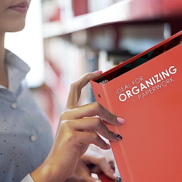 Stylish Emraw 1.5" Trendsetters 3-Ring Binders - 4 Pack