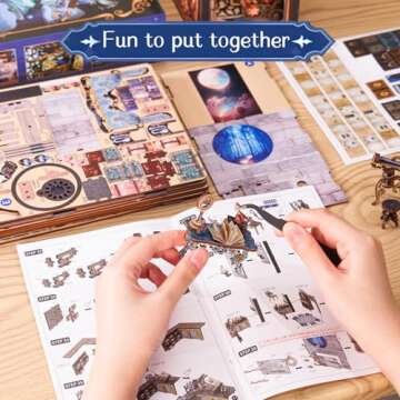 DIY Book Nook Kit - Nebula Rest Room for Adults