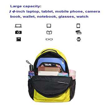 Kcldeci Fire Dragon Waterproof School Backpack for Kids