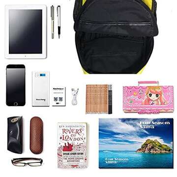 Kcldeci Fire Dragon Waterproof School Backpack for Kids