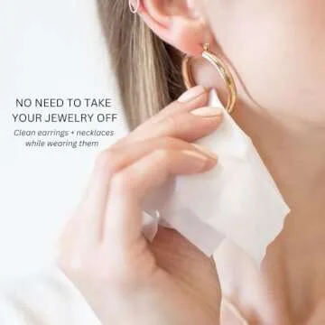 Shinery Radiance Towelettes, Jewelry Cleaning Cloth Wipe with No Rinse Required for On The Go, One Pack of 10